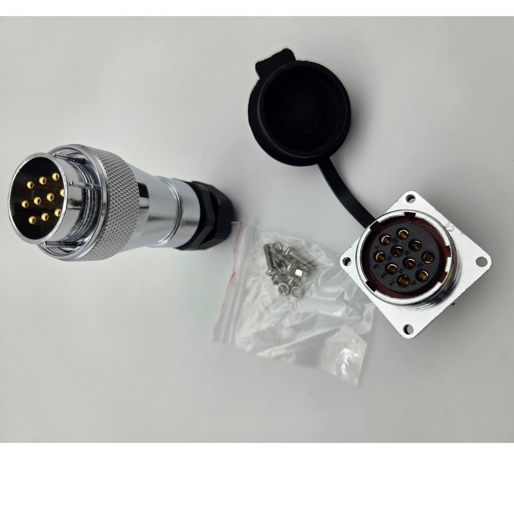 WEIPU WS28 Connector Waterproof IP67, Aviation Cable Connector (10Pin) - Picture 3 of 4